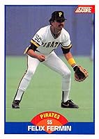 Vista 1 de 1989 Score #620 Felix Fermin Pittsburgh Pirates