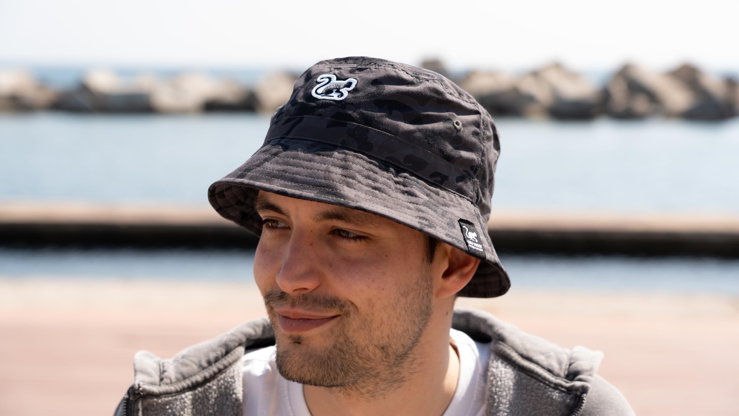Surf Monkey Bucket Hat Bonnet de pêcheur sans cordon pour homme et femme