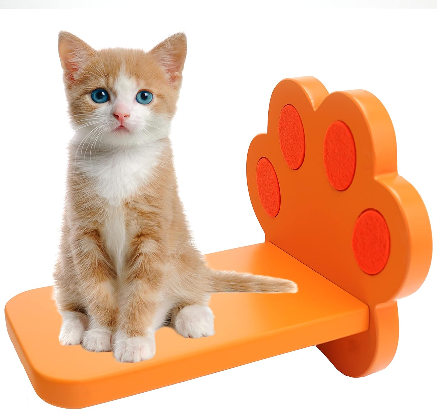 review Wall Mounted Stairs for Cats, Cat Wall Mounted Shelves Board, Kitten Wall Ladder Climber Wooden Cat Wall Shelf Set Float, Cat Scratching Post Steps Cat Perch for Climbing Playing Lounging