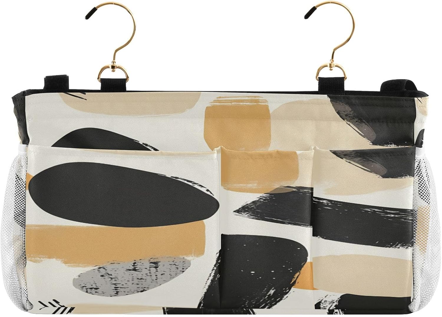 Colorful Graffiti Pattern Bedside Storage Hanging Bag, Hanging Storage Basket, Suitable for Storing Cell Phones, Water Bottles, Books