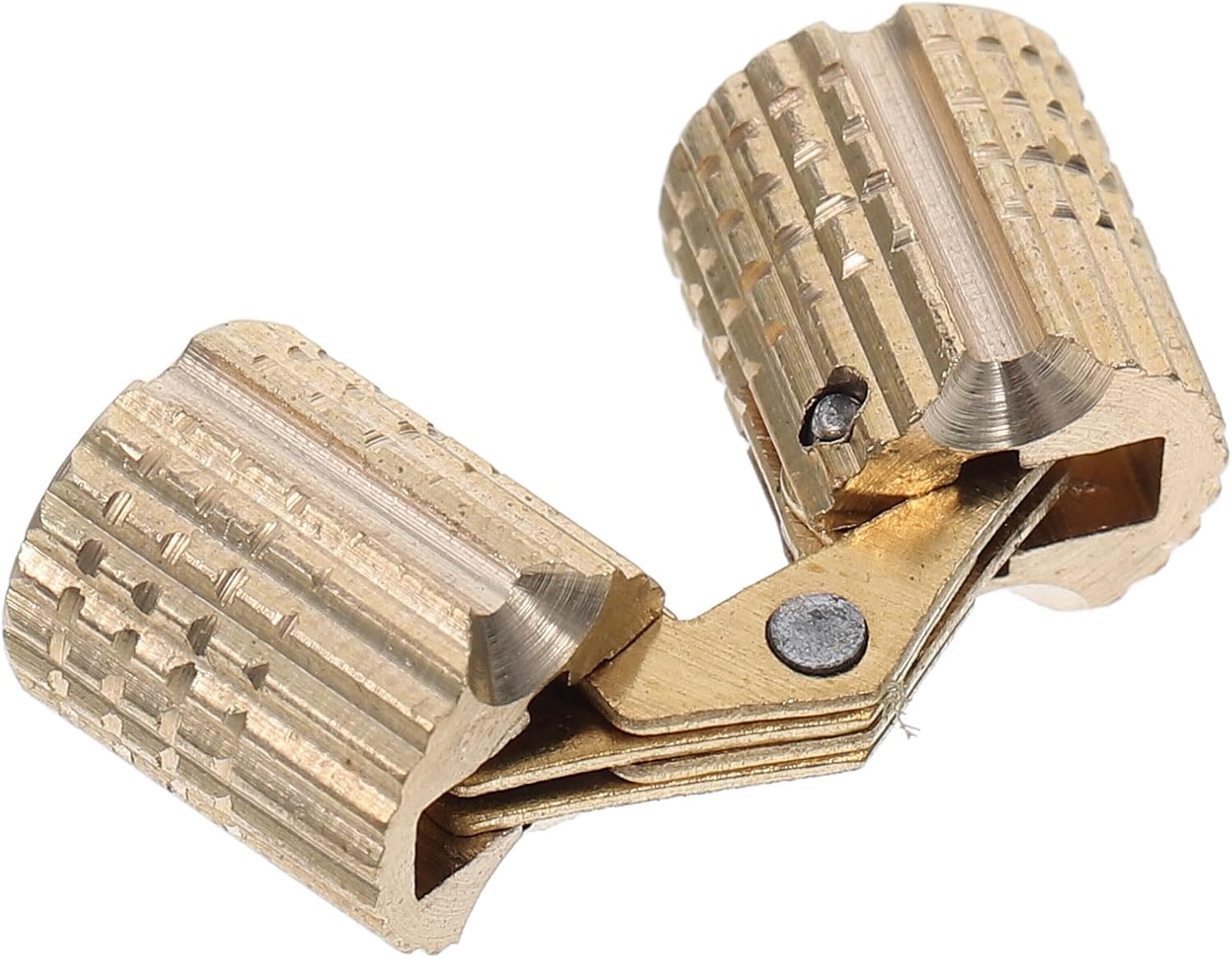 Brass Concealed Barrel Hinges 8mm Hidden Cabinet Hardware for Jewelry Boxes Furniture and Corner Doors, Invisible Handcraft Hinges for Light Countertops and Wall Door Use