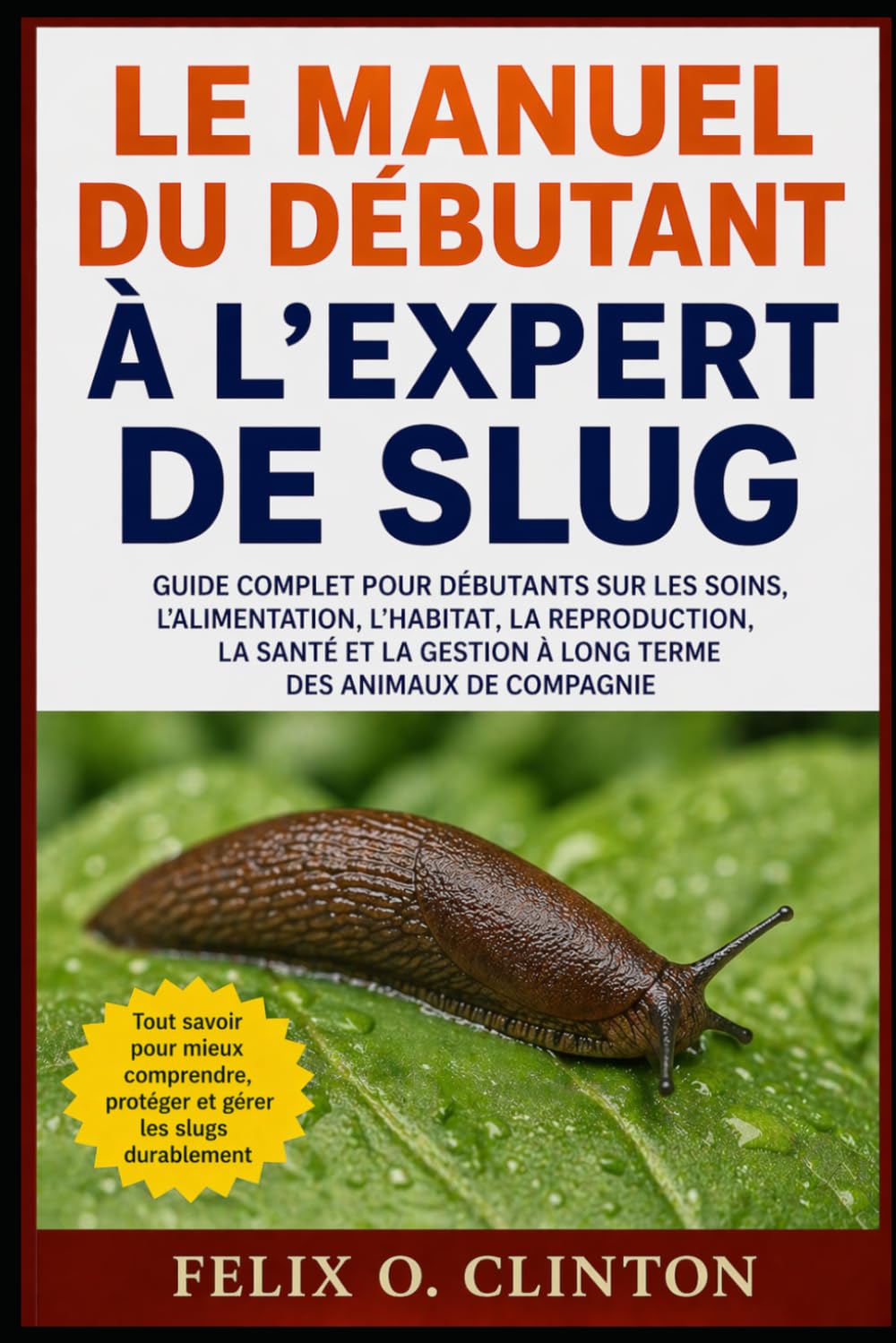LE MANUEL DU DÉBUTANT À L'EXPERT DE SLUG: GUIDE COMPLET POUR DÉBUTANTS SUR LES SOINS, L'ALIMENTATION, L'HABITAT, LA REPRODUCTION, LA SANTÉ ET LA GESTION À LONG TERME DES ANIMAUX DE COMPAGNIE