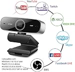 60Fps Autofocus Webcam-HD 1080P Computer Camera With Microphone For Desktop,Streaming Webcam with Beauty Effect For Gaming Conferencing,Web Camera Mac Windows PC Laptop Xbox Skype OBS Twitch YouTube