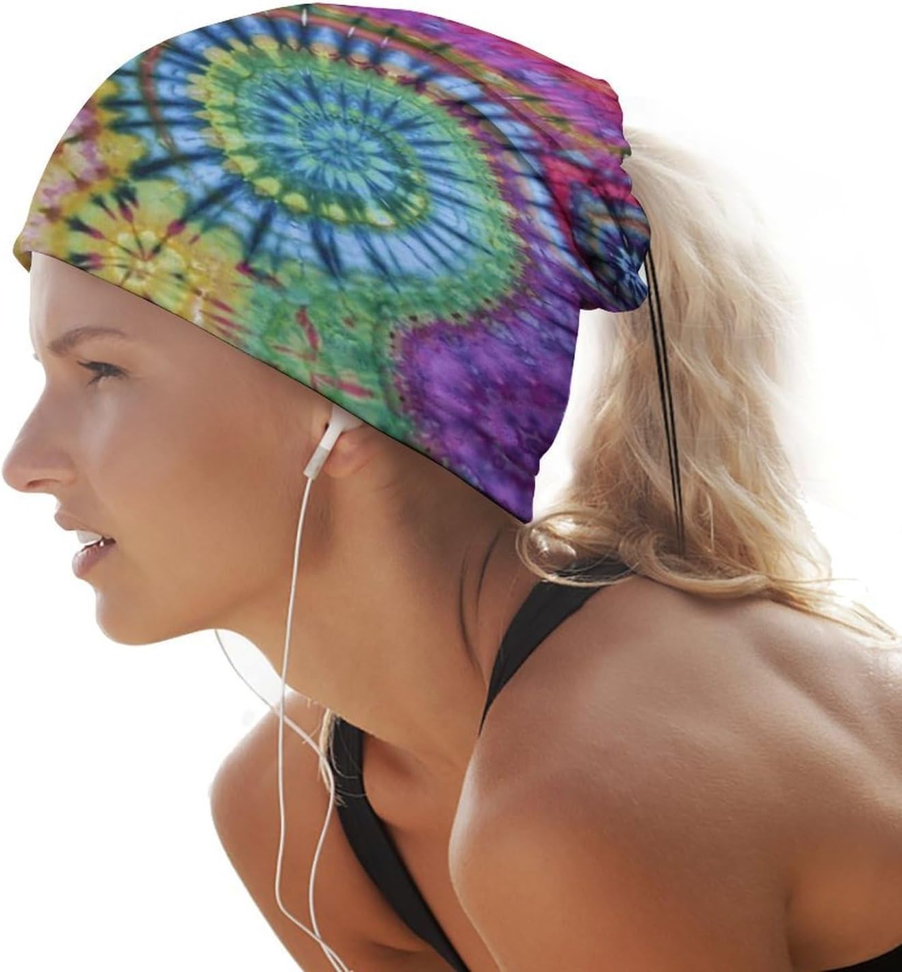 Tie Dye Pattern Neck Gaiter for Men Women Face Mask Cover Bandana Scarf Headband Headwrap Headwear