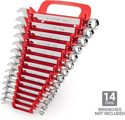 Miniatura 3 de TEKTON Soporte de llave combinada (rojo) OWP22214, 14 ranuras