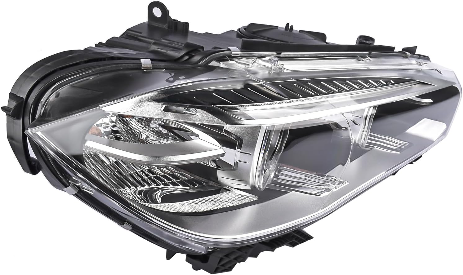 Front Headlight Assembly, Right Passenger Side HID/Xenon Projector Headlight Headlamp w/AFS Replacement for BMW X5 2014-2018#63117317110, BM2519149