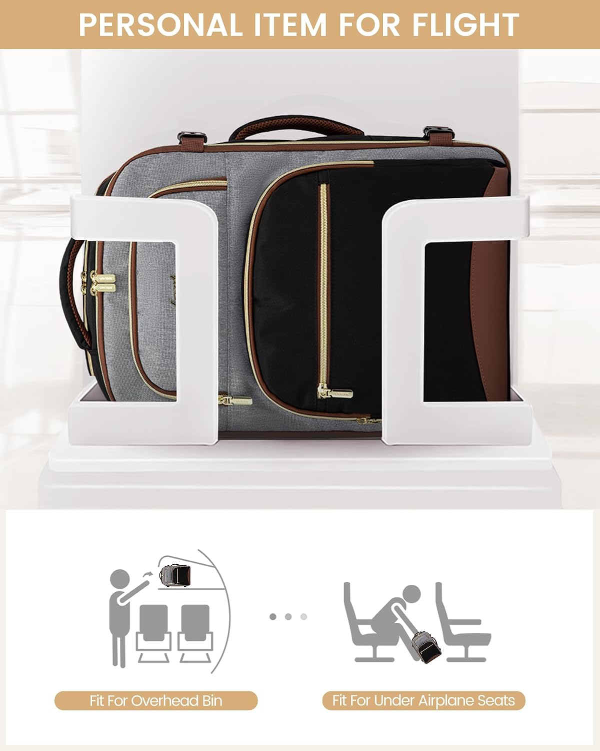 LOVEVOOK Travel Essentials Carry on Backpack 40L Travels Backpack for Women,Waterproof TSA Personal Item Travels Bag Airline Flight Approved,Large Carry on Luggage Laptop Backpack with Packing Cubes thumbnail
