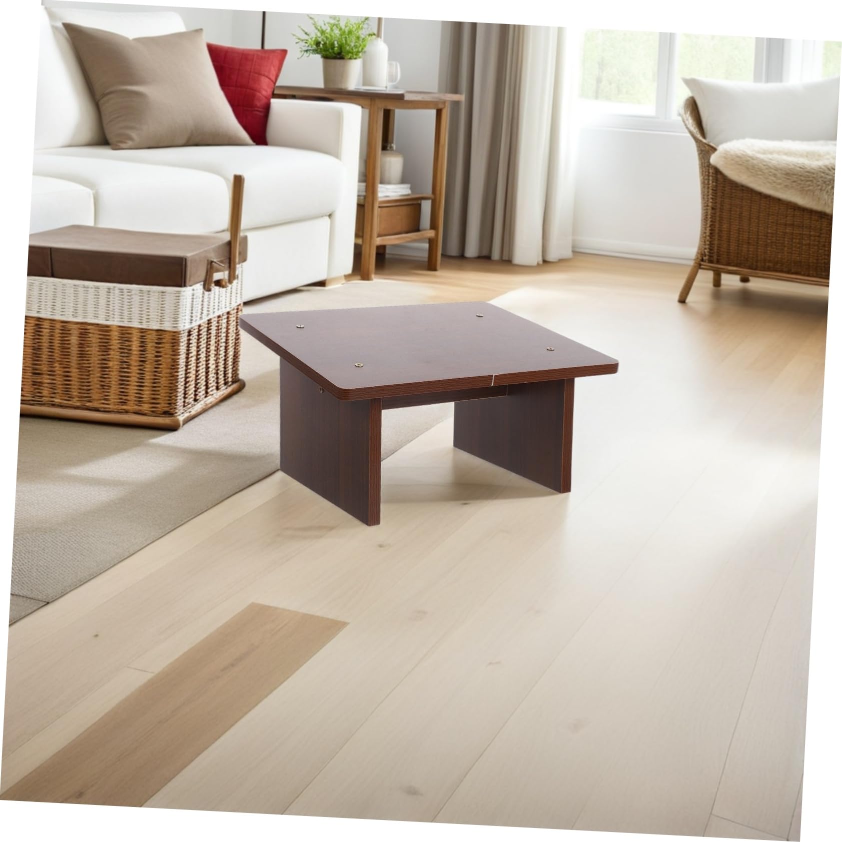 Poggiapiedi in Legno Inclinato per Scrivania e Sedia Ufficio | Portatile e Stabile, per Camera da Letto o Sessioni Gaming, Design Moderno Contemporaneo