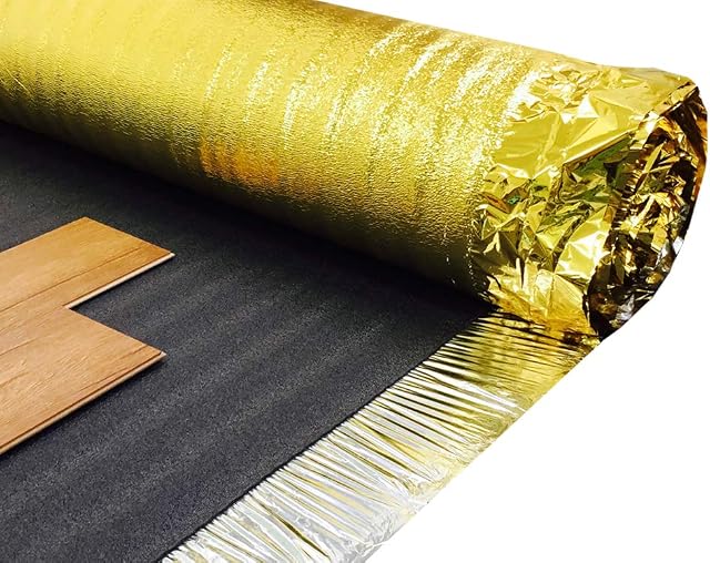 30m² Deal - Royale Sonic Gold 5mm Comfort Underlay for Laminate or Wood Flooring - 2 Roll - 30m²