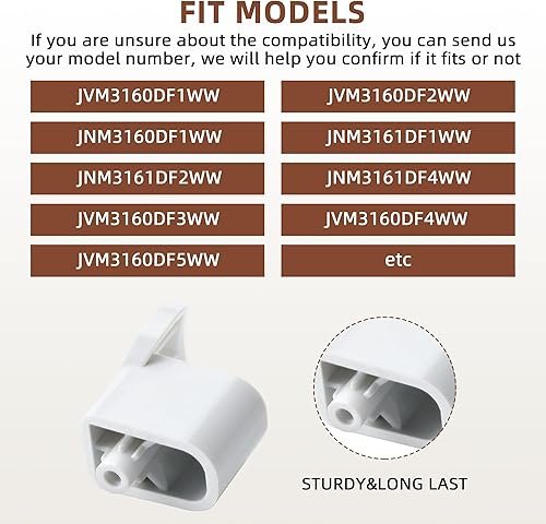 Miniatura 4 de AMI PARTS Exact Fit - Paquete de 2 piezas de repuesto para mango WB06X10943 para microondas, repuesto para G.E AP5790057 PS8753758 3025054 EAP8753758