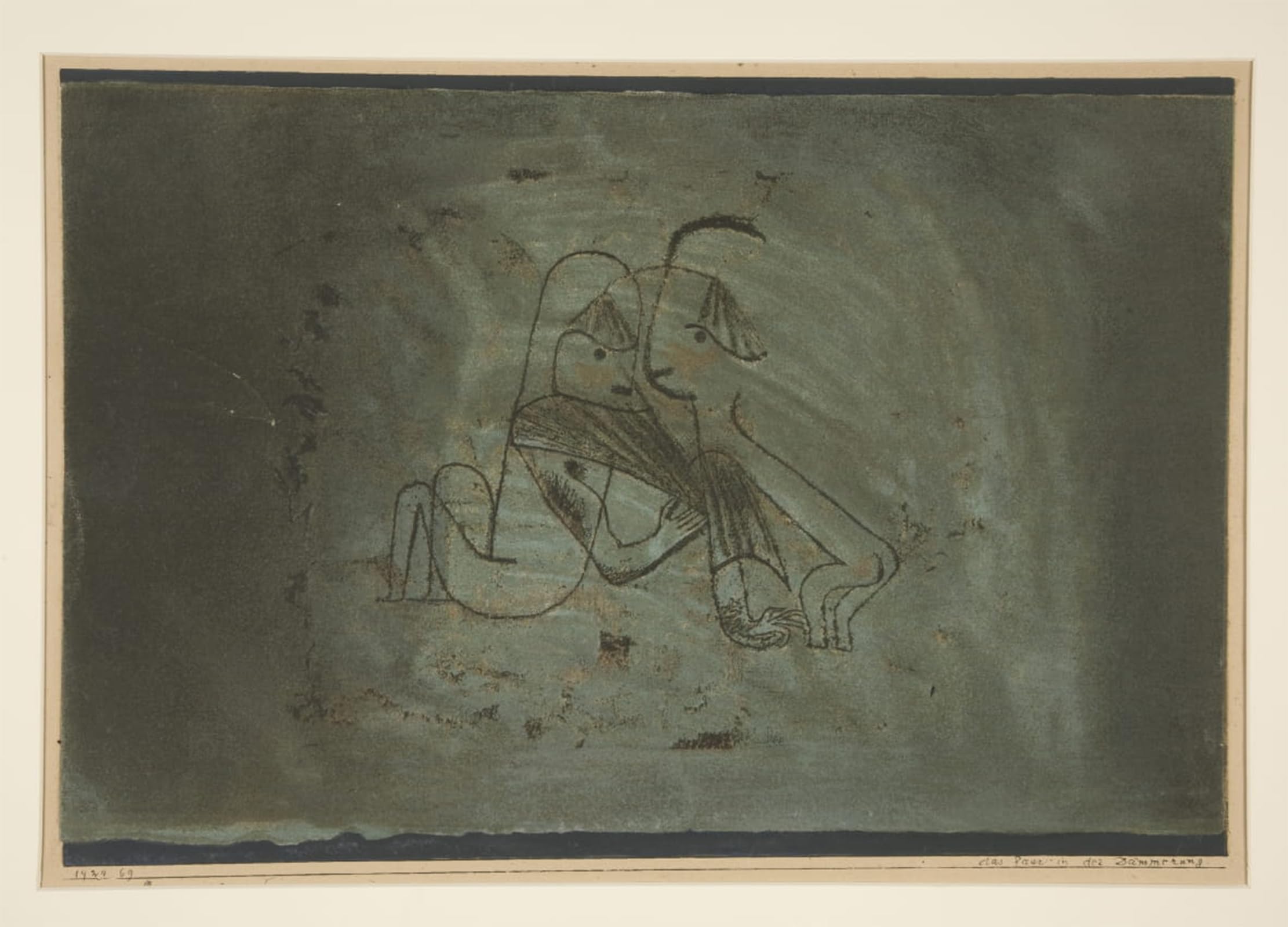 ARTXLXXBN Famous Art Print Poster Vintage Wall Art The Couple in the Twilight by Paul Klee Canvas Art Poster for Home Decor 60x90cm
