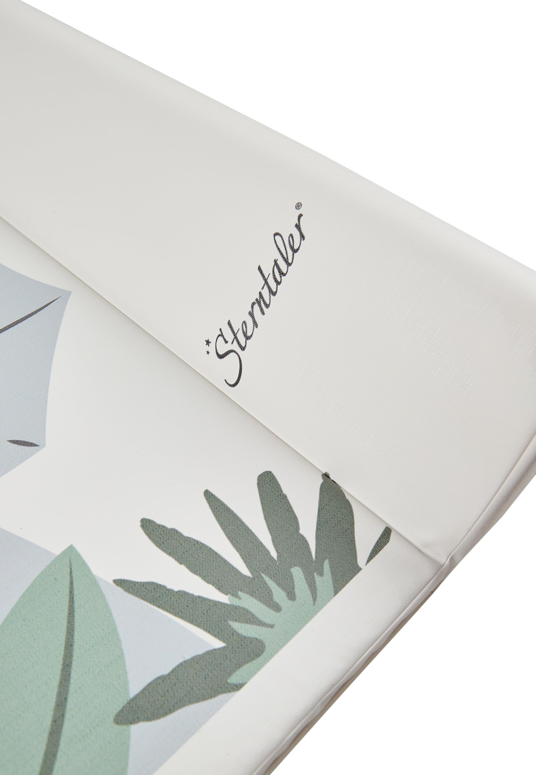 Sterntaler Dino Rexi Matelas à langer, 50 x 70 cm, hygiénique et facile à changer, matériau facile d'entretien et lavable, motif imprimé, écru