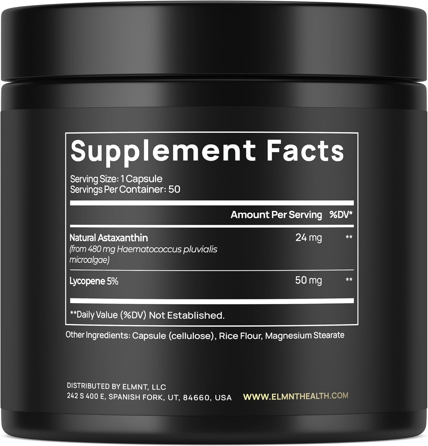 Astaxanthin 24mg + Lycopene 50mg Clinical Strength Carotenoids Skin Supplement w. 100% Natural from MicroAlgae - Best Astaxanthin Supplements for Skin Health & Pigmentation - Astaxantina - Image 2