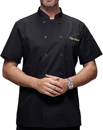 Personalized Chef Coat Customized Chef Uniform Personalized Embroidered Kitchen Apparel Custom Chef Coat for Men Women