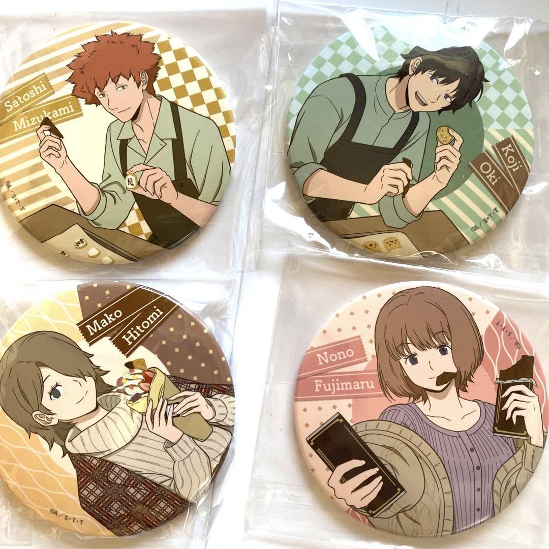 Amazon | ワールドトリガー ドでか缶バッジ 水上 隠岐 人見 藤丸