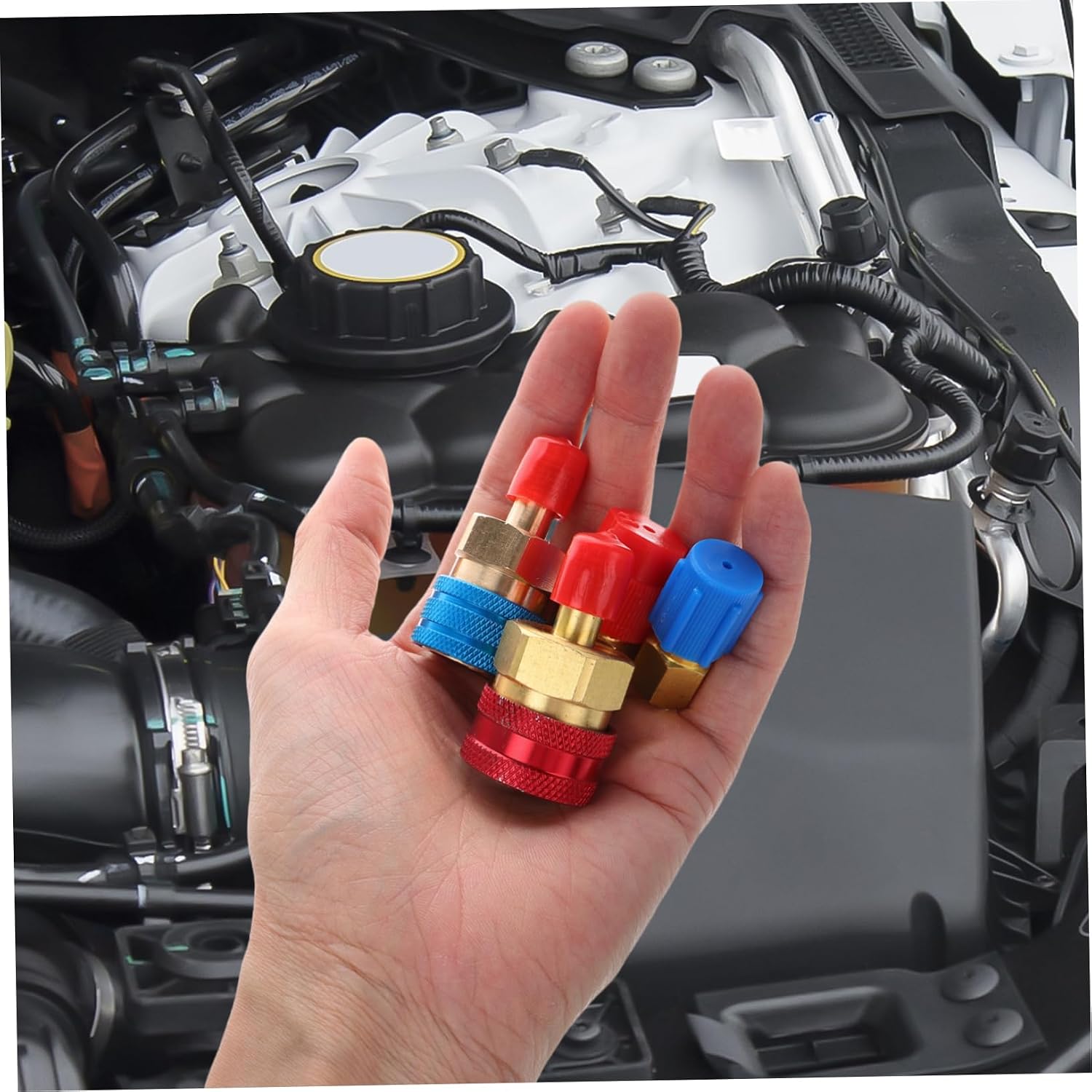 MAGICLULU 1set Quick Coupler Recharge Kit Pressure Connectors for Automotive Air Adapter for Performance