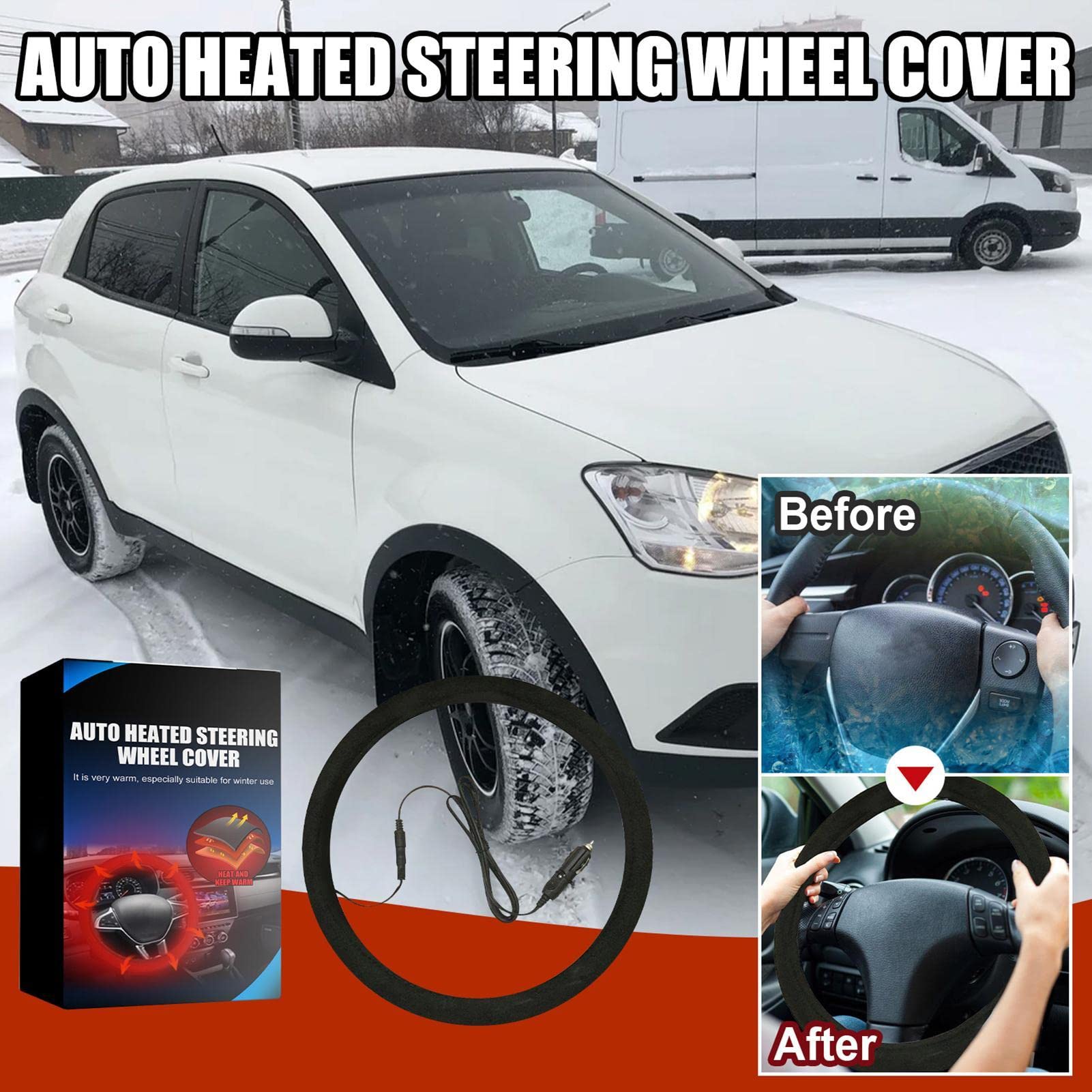 Stuurhoes Met Verwarming 12v Voor De Auto