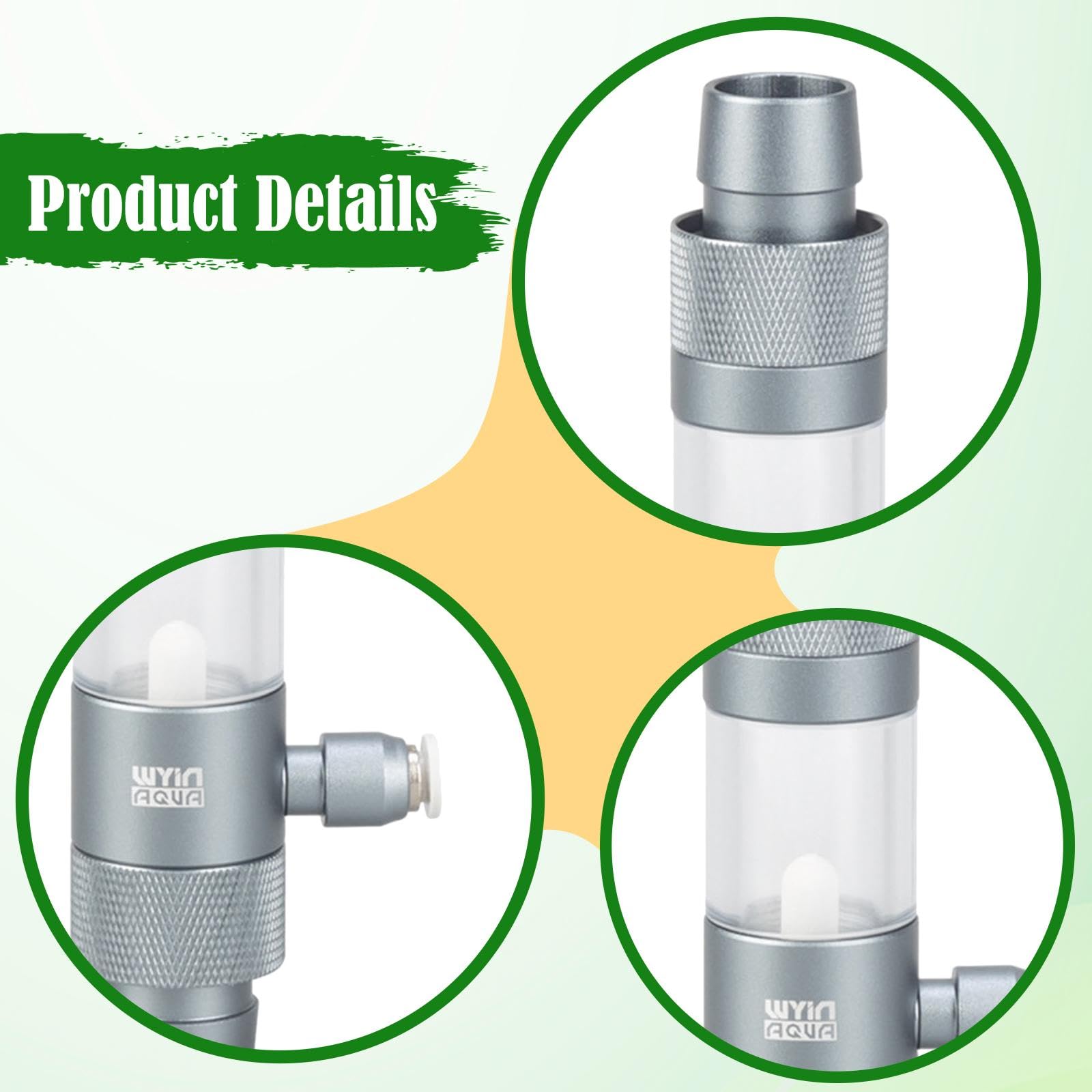 predolo Diffuseur de CO2 pour Aquarium, Accessoires pour Pompe à air, Pratique, équipements, régulateur de Bulles pour Aquarium planté, réservoir d'herbe, Wy500120
