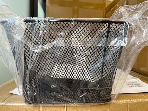 Miniatura 8 de ANZOME Cesta trasera para bicicleta – Soporte de soporte de carga de bicicleta de alambre metálico para respaldo debajo del asiento con cubierta