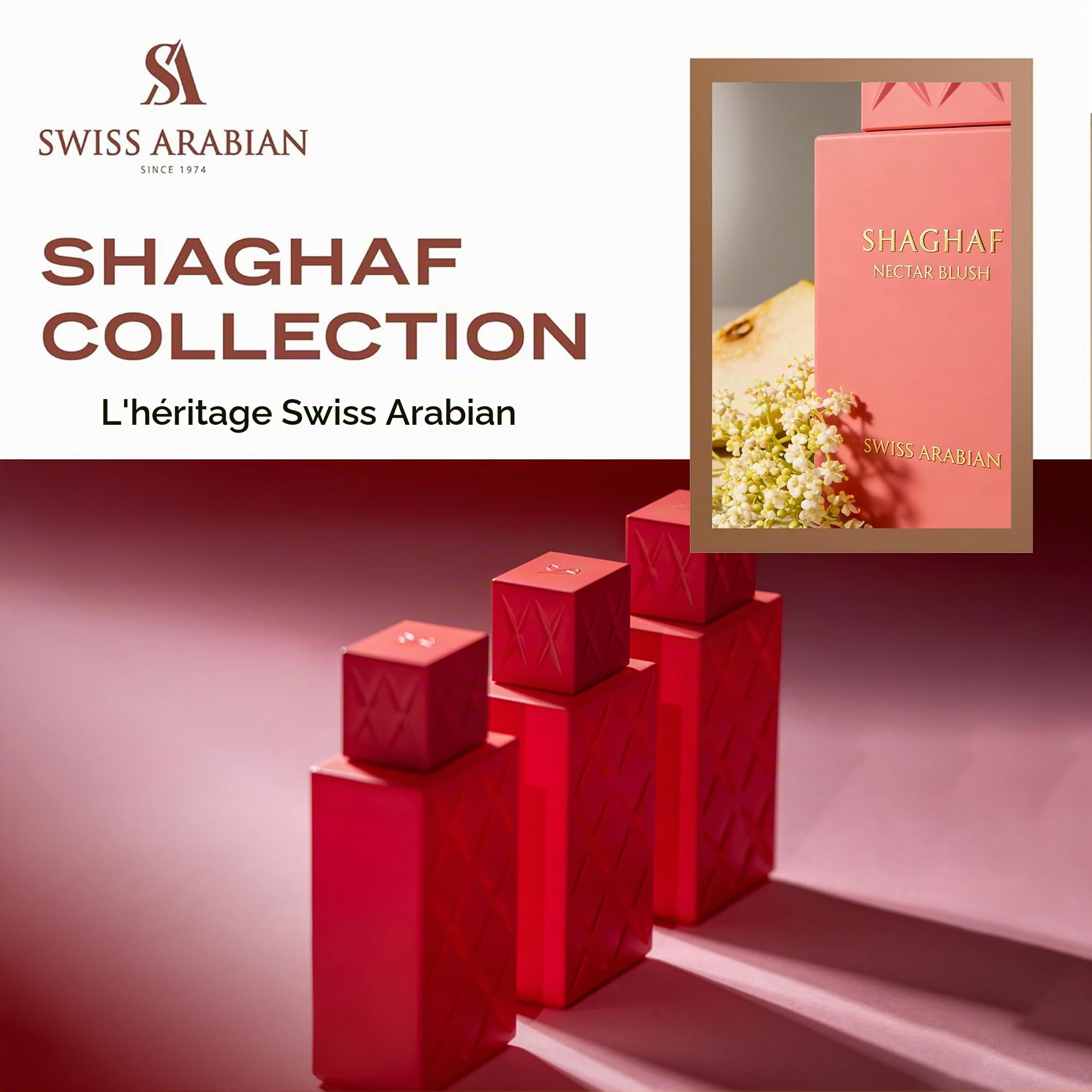 Swiss Arabian Shaghaf Oud Nectar Blush Eau de Parfum 75 ml