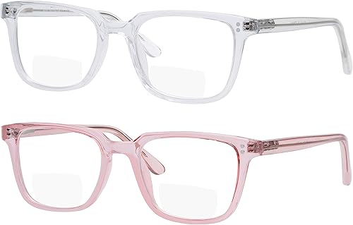 Miniatura 2 de Yogo Vision 2 Pack Bifocal Reading Glasses Readers for Men Women Anti Glare Lightweight Eyeglasses