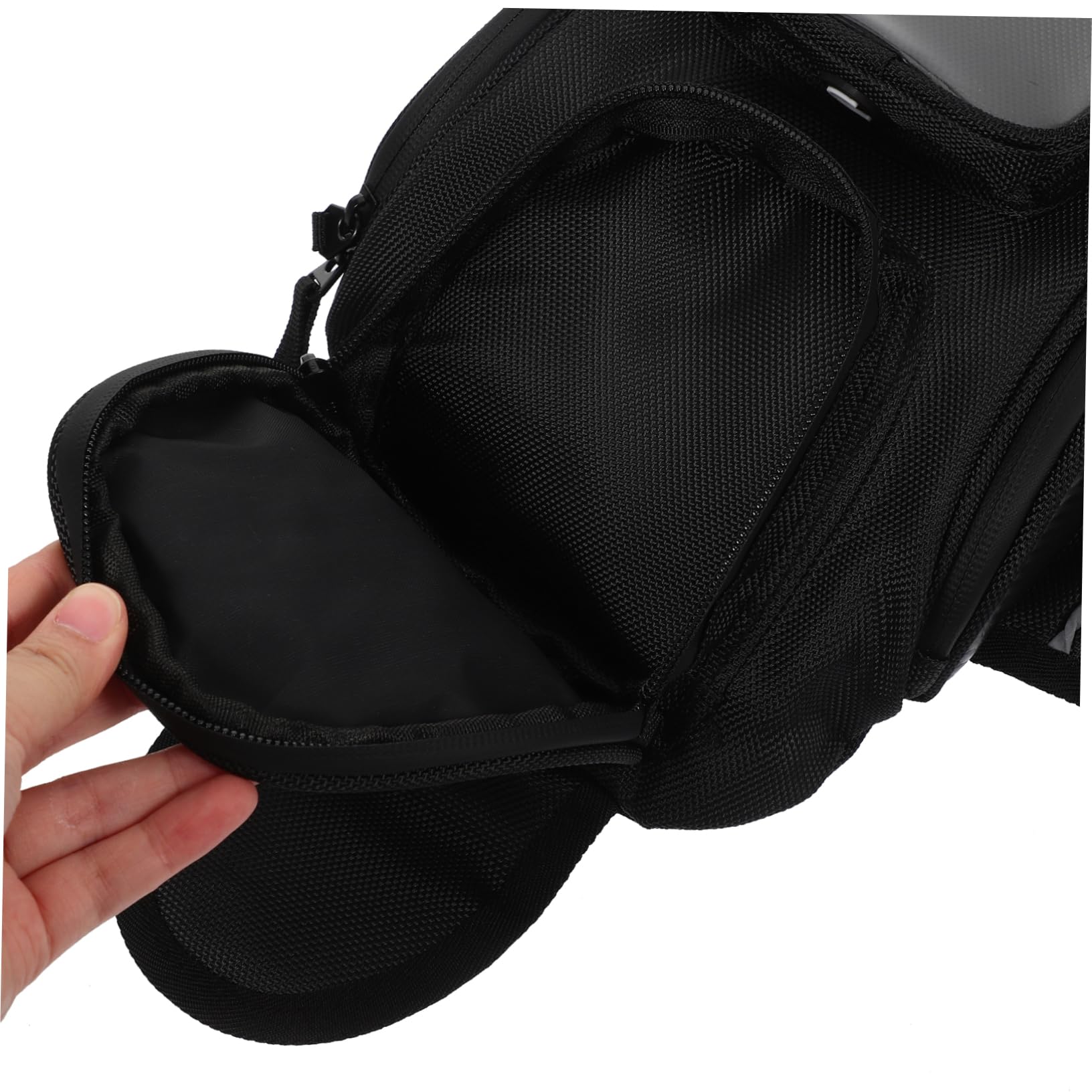 Mobestech 2pièces Sacoche De Réservoir Magnétique pour Sacoche Étanche avec Poche Transparente pour Navigation Bagage De avec Accès pour Écouteurs