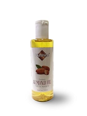 Nutshine Pure Almond Oil | Natural Sweet Oil for Healthy Skin, Hair and Body | 100 ml