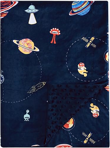 Miniatura 9 de PHF Minky - Manta de bebé para niños y niñas, 40 x 50 pulgadas, manta neutra de doble capa con respaldo de puntos, manta de recepción unisex para