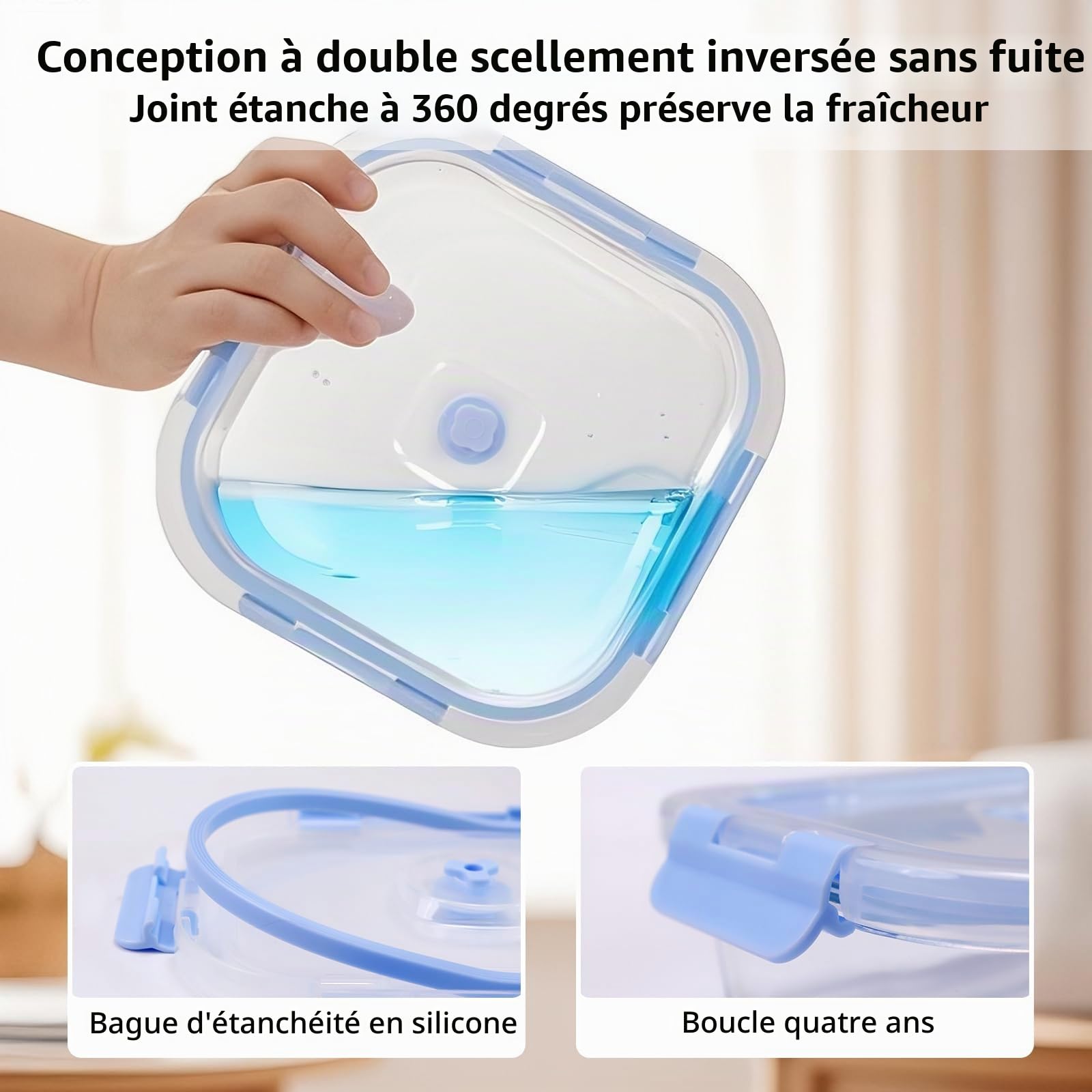 Boite Alimentaire Verre - Boites Alimentaires Hermétiques - Boite Conservation Alimentaire - Lunch Box Verre