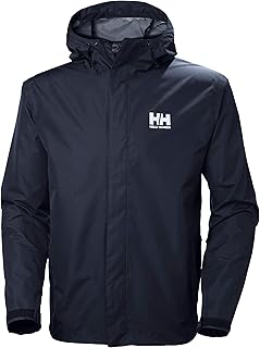 Helly Hansen Men's Seven J Waterproof Windproof Breathable Rain Coat Jacket