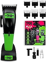Vista 15 de TPOB Play Barber - Cortapelos para hombre de 7500 RPM con empuñaduras de goma (blanco 3 juegos)