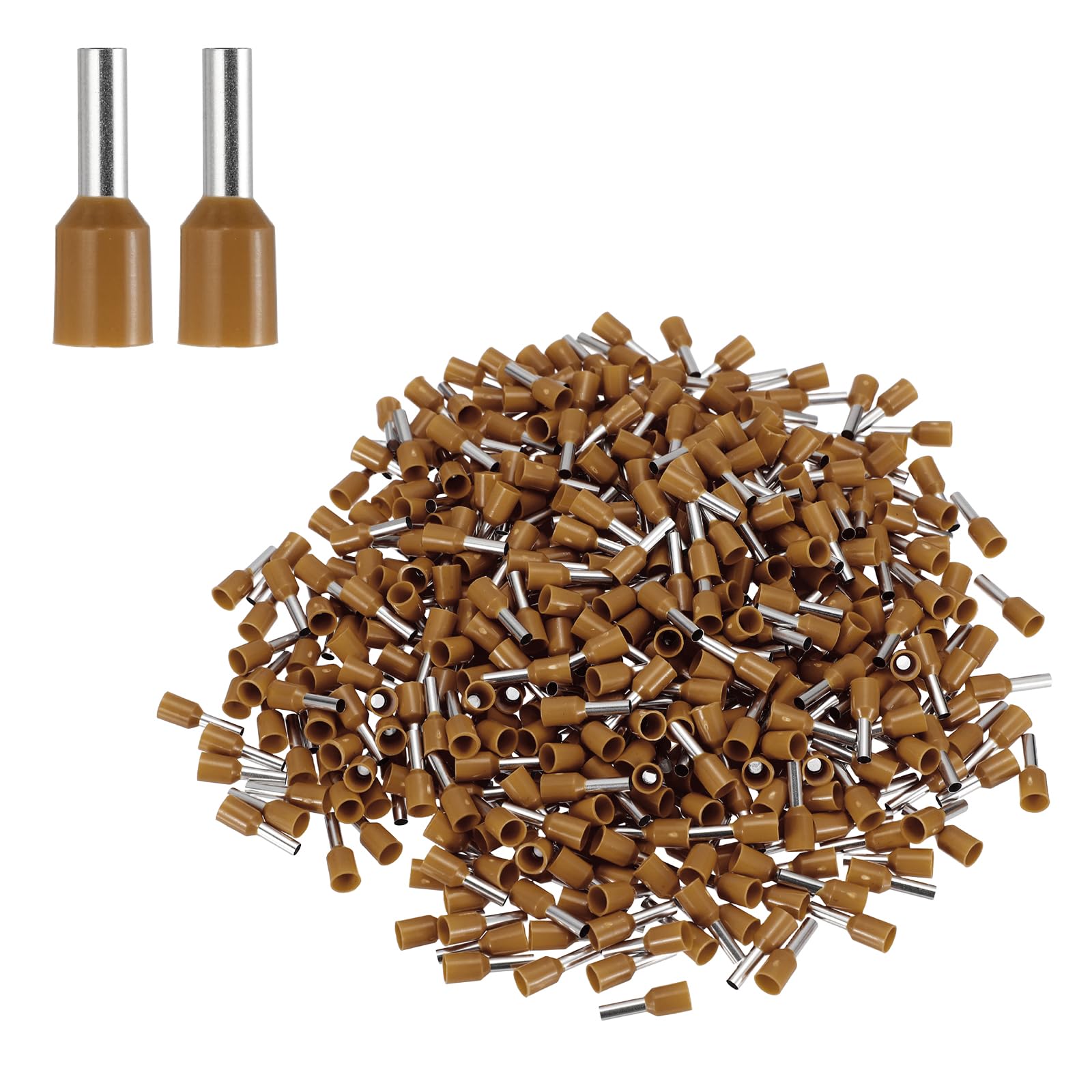 Embouts cuivre AWG14 VE 25-08 isolés pour système industriel de précision