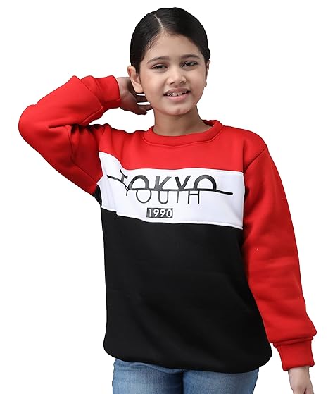 Trendy World Stylish & Comfortable Woolen Full Sleeve Winter Sweatshirt/Sweater for Boys & Girls (Pack of 1)