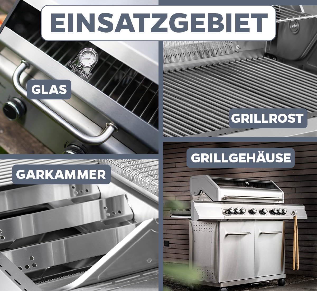 Grillfürst Universal Powerreiniger, 2 x 500 ml - Aktiv-Schaumreiniger für Grillgeräte
