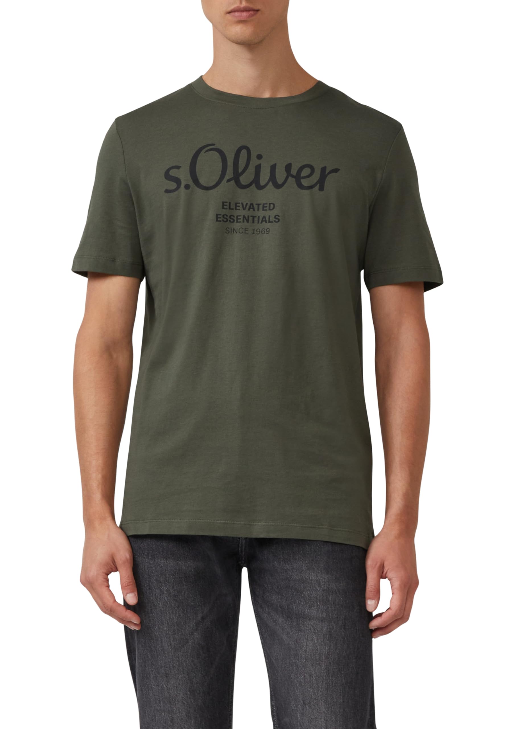 s.Oliver T-Shirt aus Baumwolle mit Label-Print