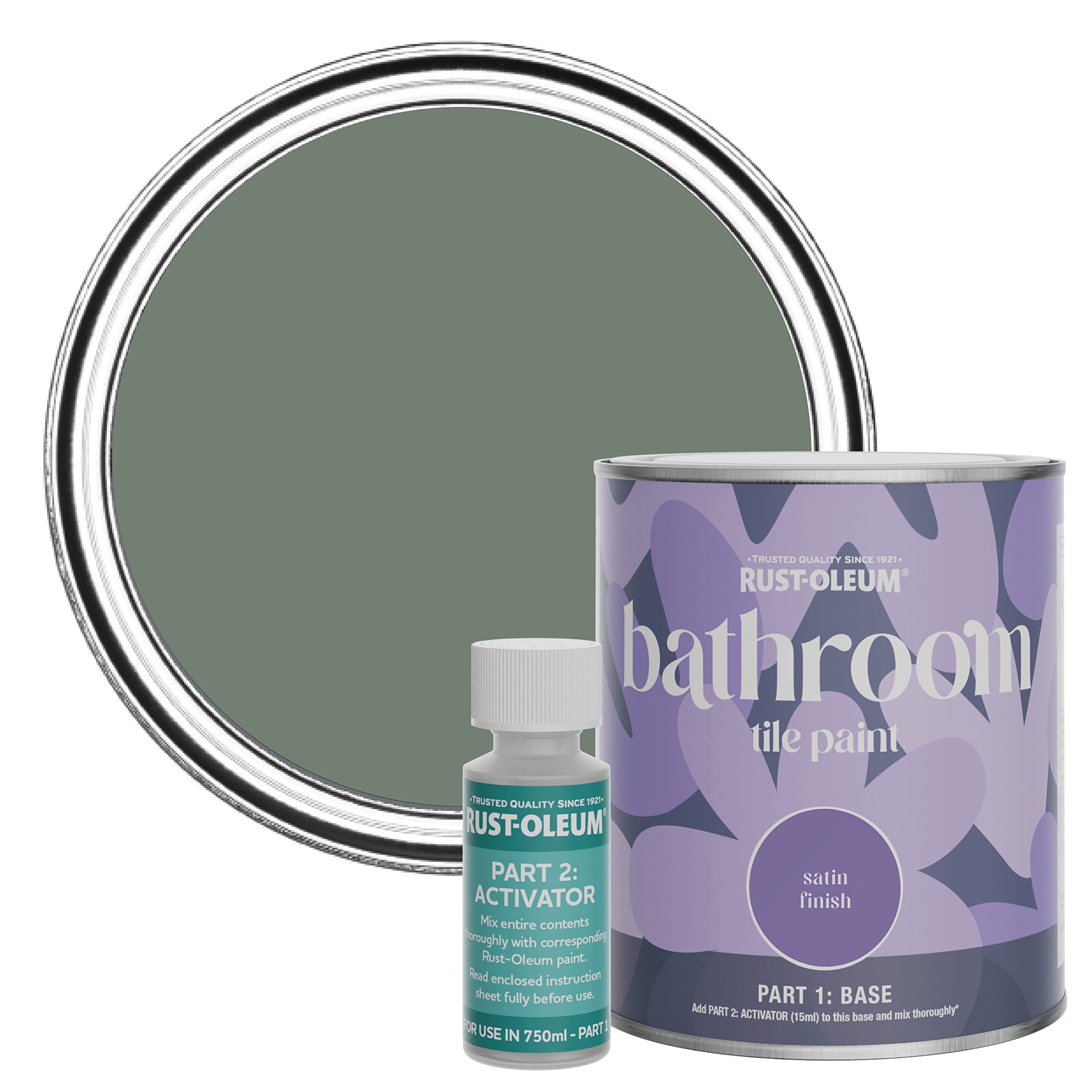 B&Q -  Serenity Satin Bathroom Tile Paint 750Ml