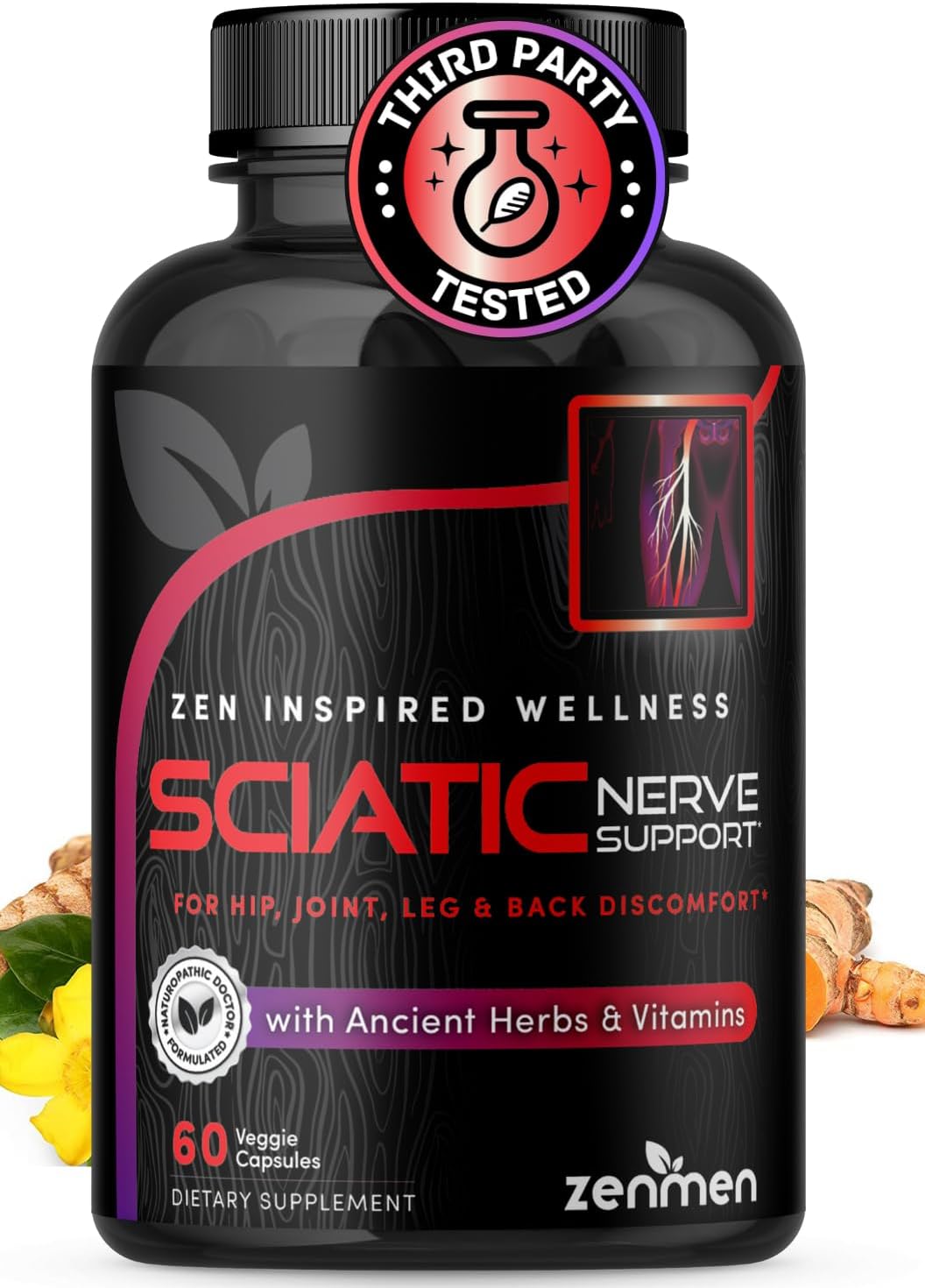 Amazon.com: Sciatic Nerve Support Capsules - Manage Lower Back, Joint