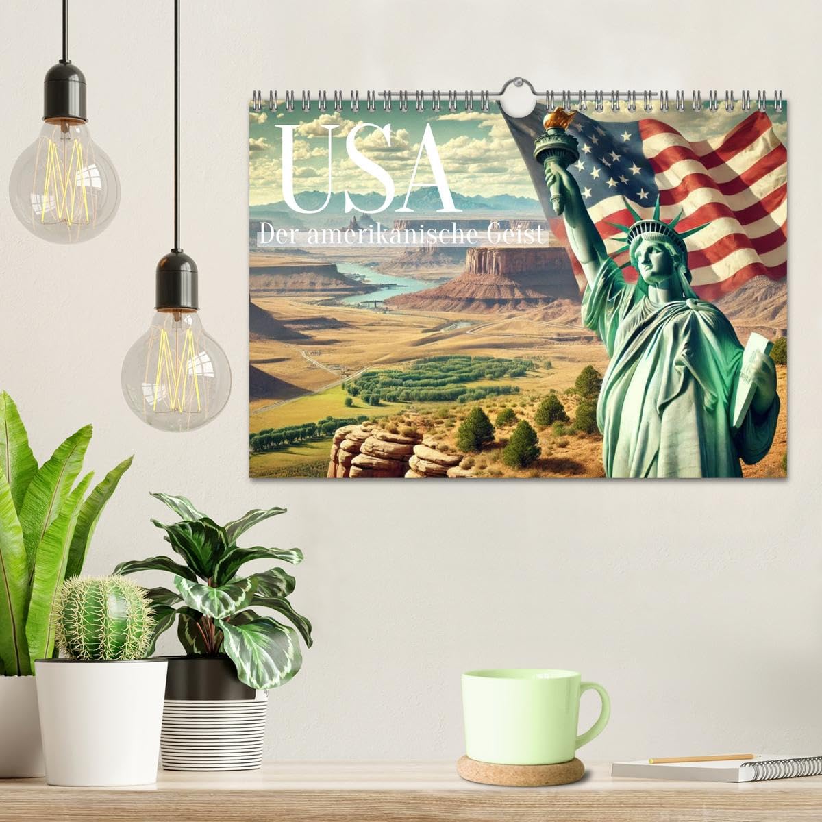 USA - Der amerikanische Geist (Wandkalender 2026 DIN A4 quer), CALVENDO Monatskalender: Erleben Sie den Geist Amerikas.