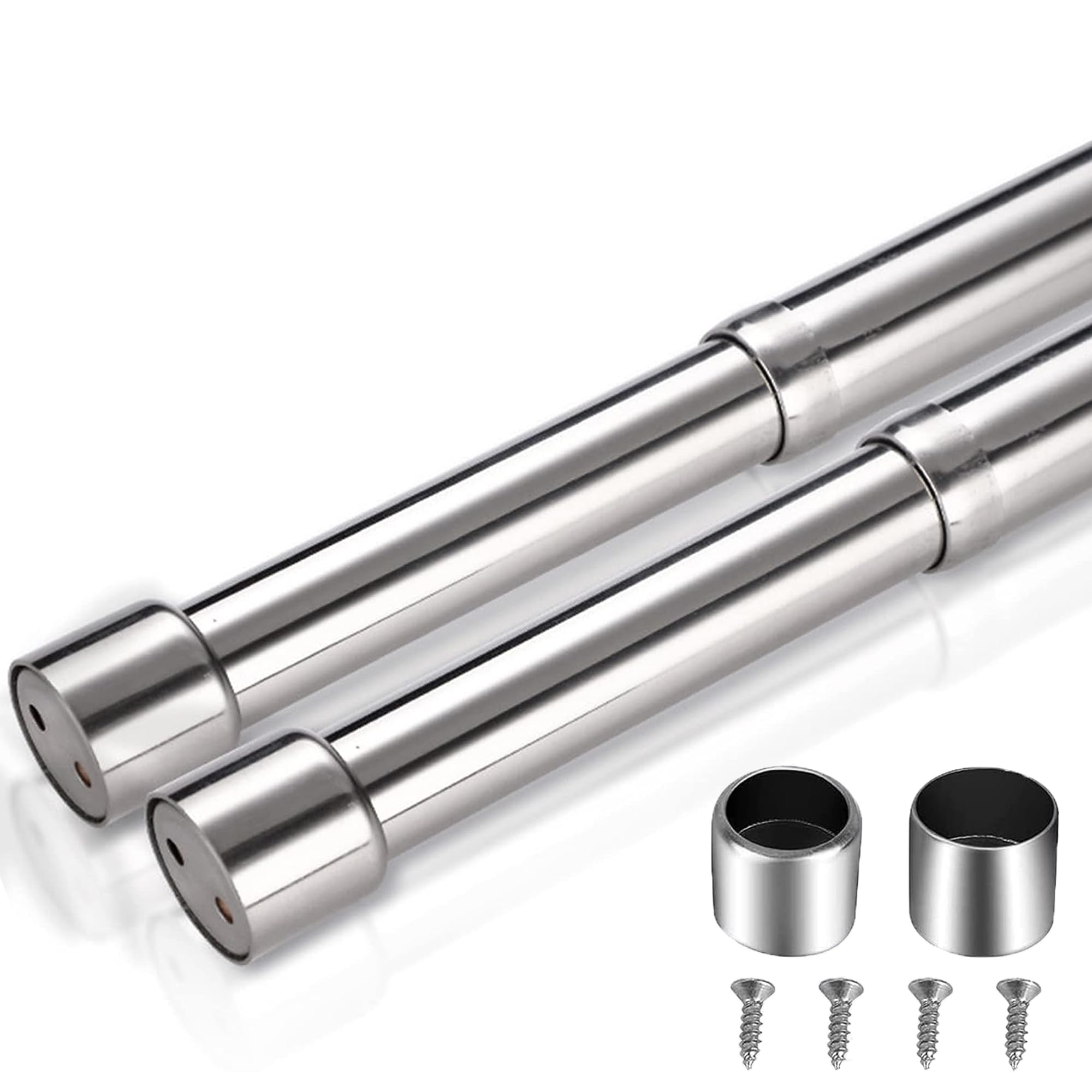 Asta Appendiabiti Regolabile In Acciaio Inossidabile - Telescopica Per Armadi, 31-52cm