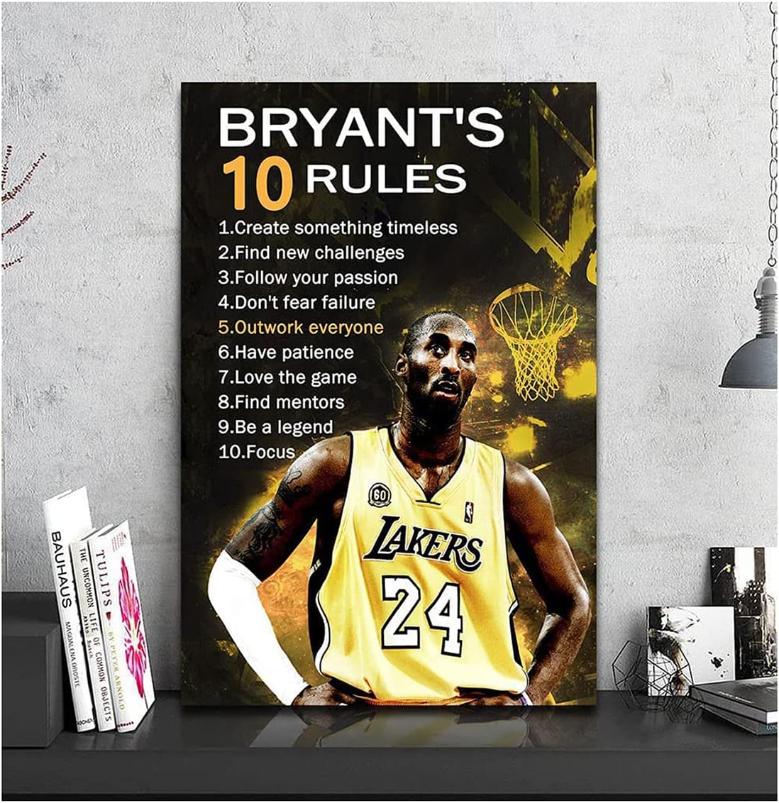 NLKTIYC Kobe Bryant Wall Art Kobe Art, Kobe Bryant Wall