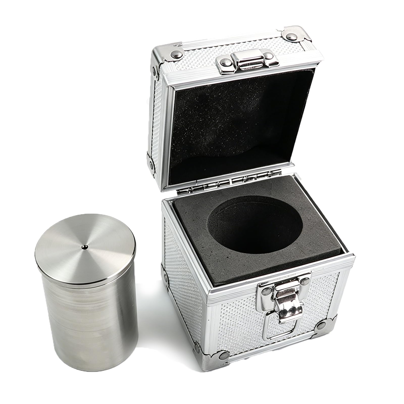 COYEUX 100ml Stainless Steel Paint Density Cup, High Precision Liquid Pycnometer Density Determiner With Aluminum Box, For Latex Paint, Industrial Oil, Coatings Lab Experiment Use