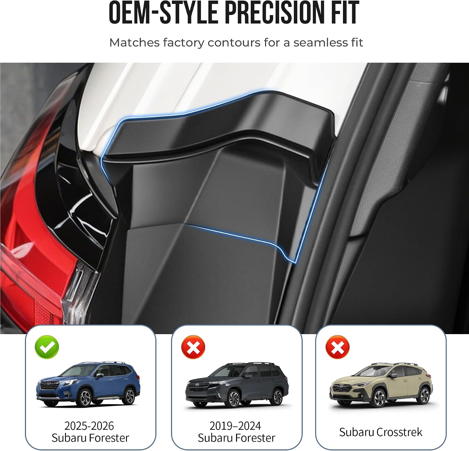 Tailgate Gap Cover for 2025-2026 Subaru Forester Accessories