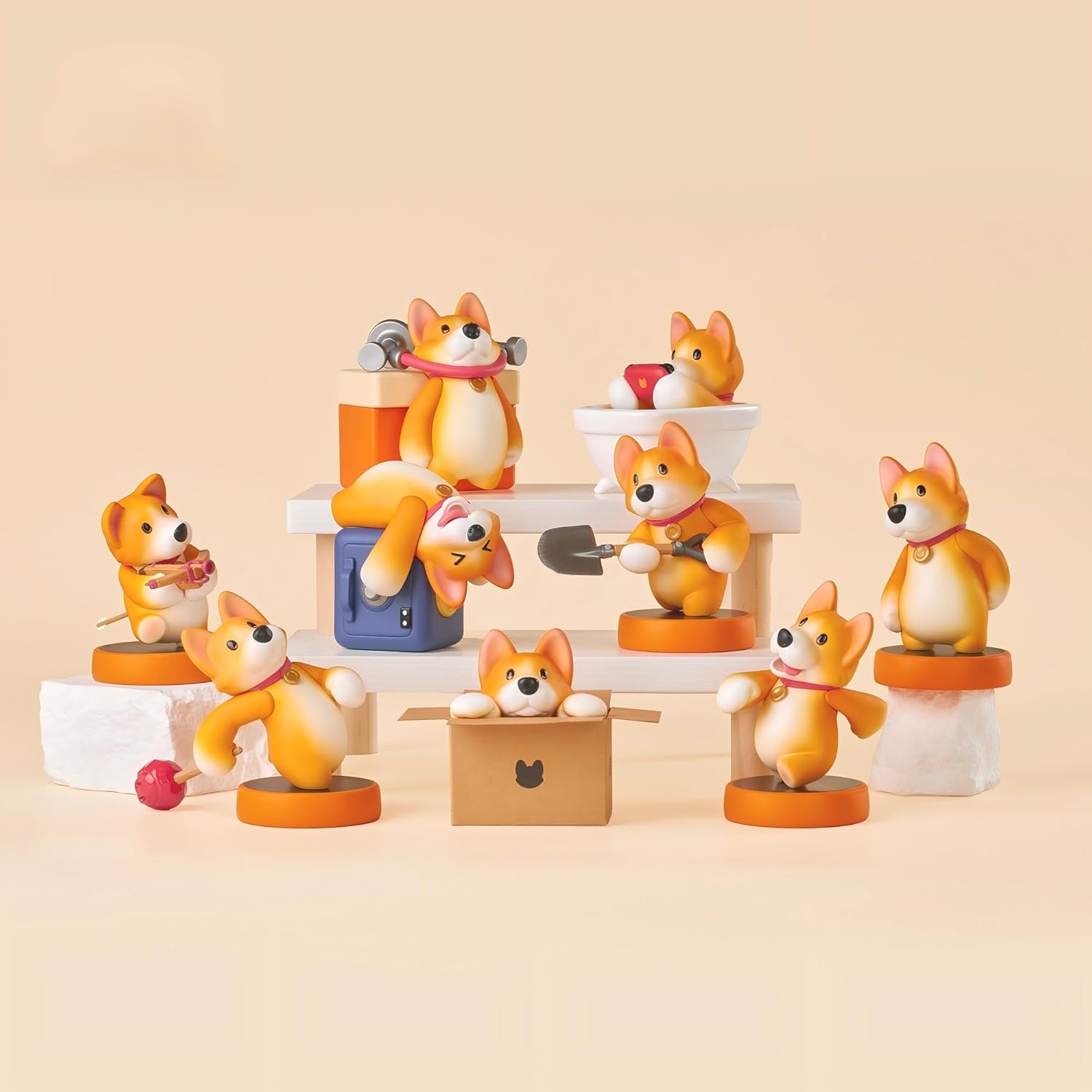 Party Animals Nemo's Adventure Series Blind Box Action Figures, Random Collectible Figures, Unique Home and Desk Figures Decoration, Whole Set