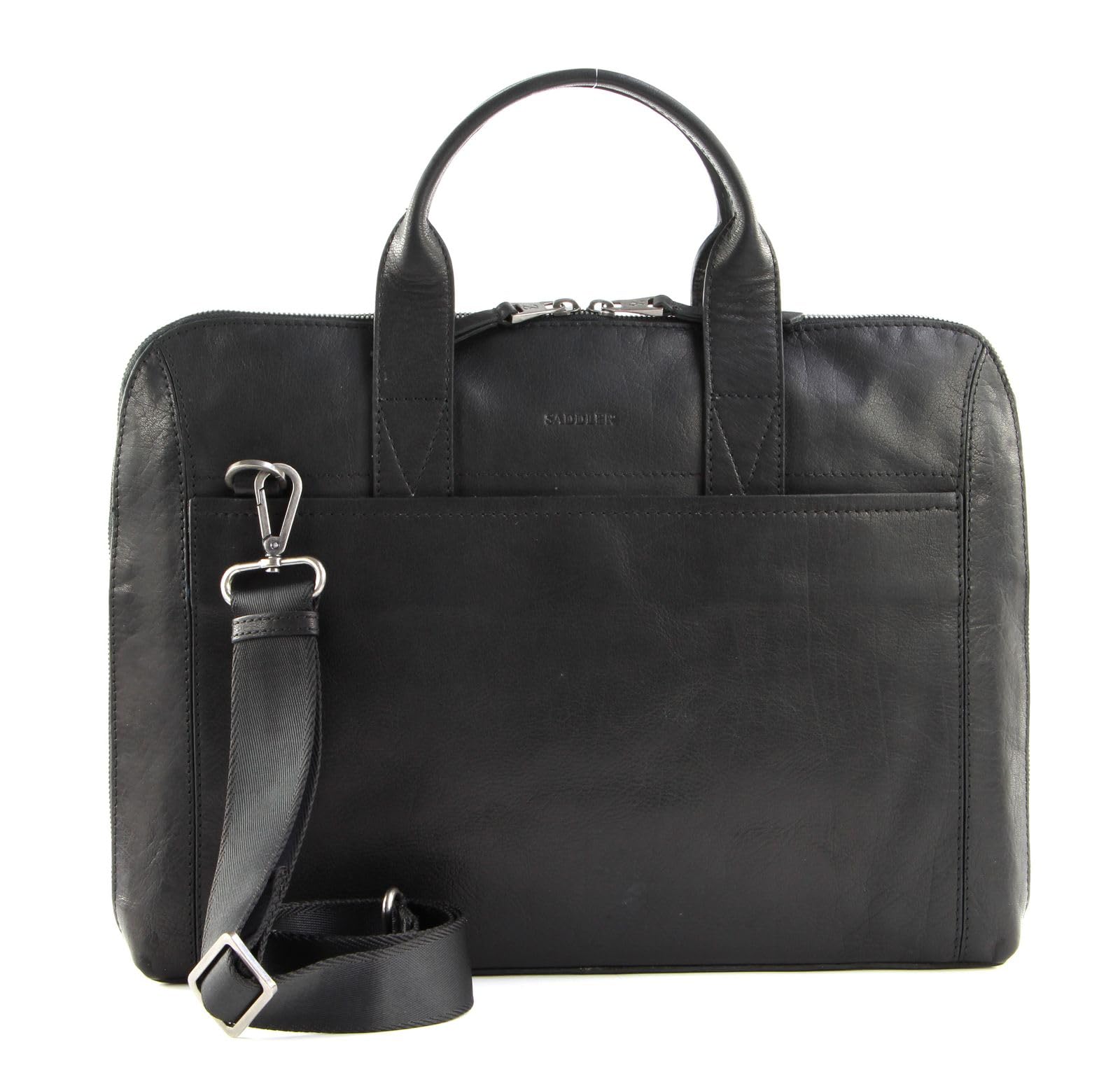 SADDLER maletín bolso bandolera con compartimento para portátil Gustav Computer Bag Black negro
