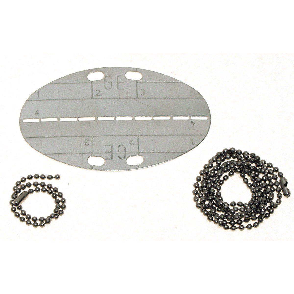 Mil-Tec Plaque D'Identification Allemande WWII Reproduction Argentée