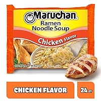 Vista 3 de Maruchan Ramen Fideos instantáneos sabor a pollo, comidas listas para comer, 3 oz, 24