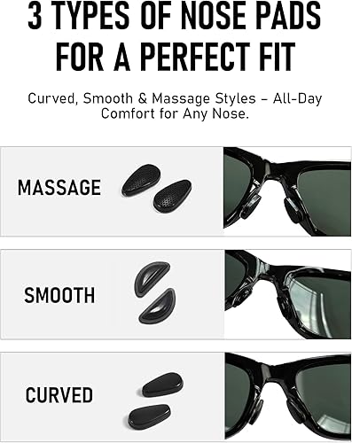 Miniatura 4 de Smart Glasses Accessories Kit for RayBan Meta WayfarerHeadlinerSkylerDisplay  Includes Orange Giftable Storage Case, 6 Pairs Nose Pads, Adjustable