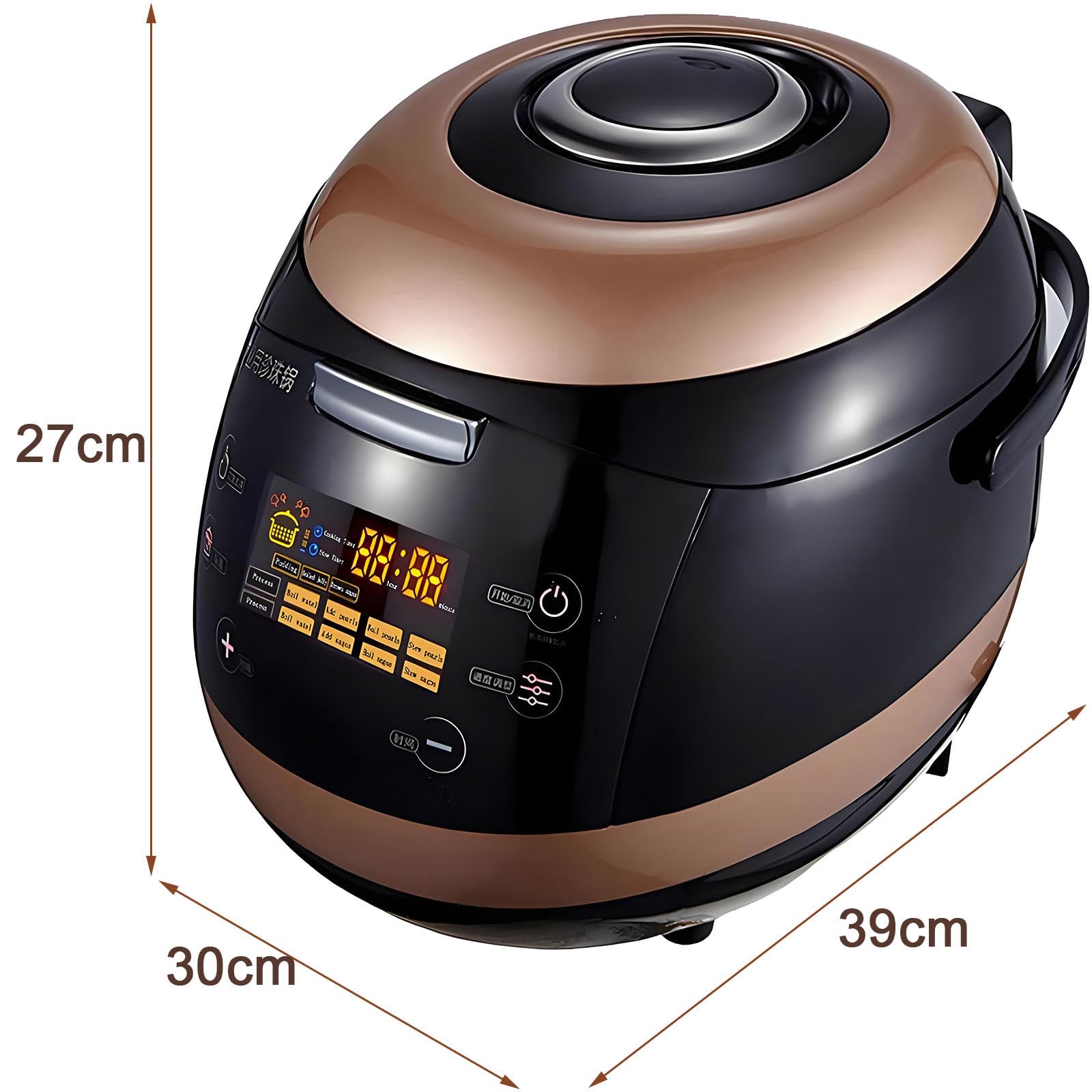 5-Liter-Boba-Kochmaschine, 860-W-Automatik-Tapioka-Kochgerät für den gewerblichen Einsatz, geeignet zum Kochen von Sago, Pudding, Boba-Tee, Bubble Tea und Milchtee