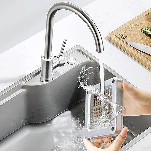 Miniatura 10 de Cortador de papas fritas de grado comercial y rebanador con 38 pulgadas, cortador de patatas resistentes de acero inoxidable, ideal para papas,