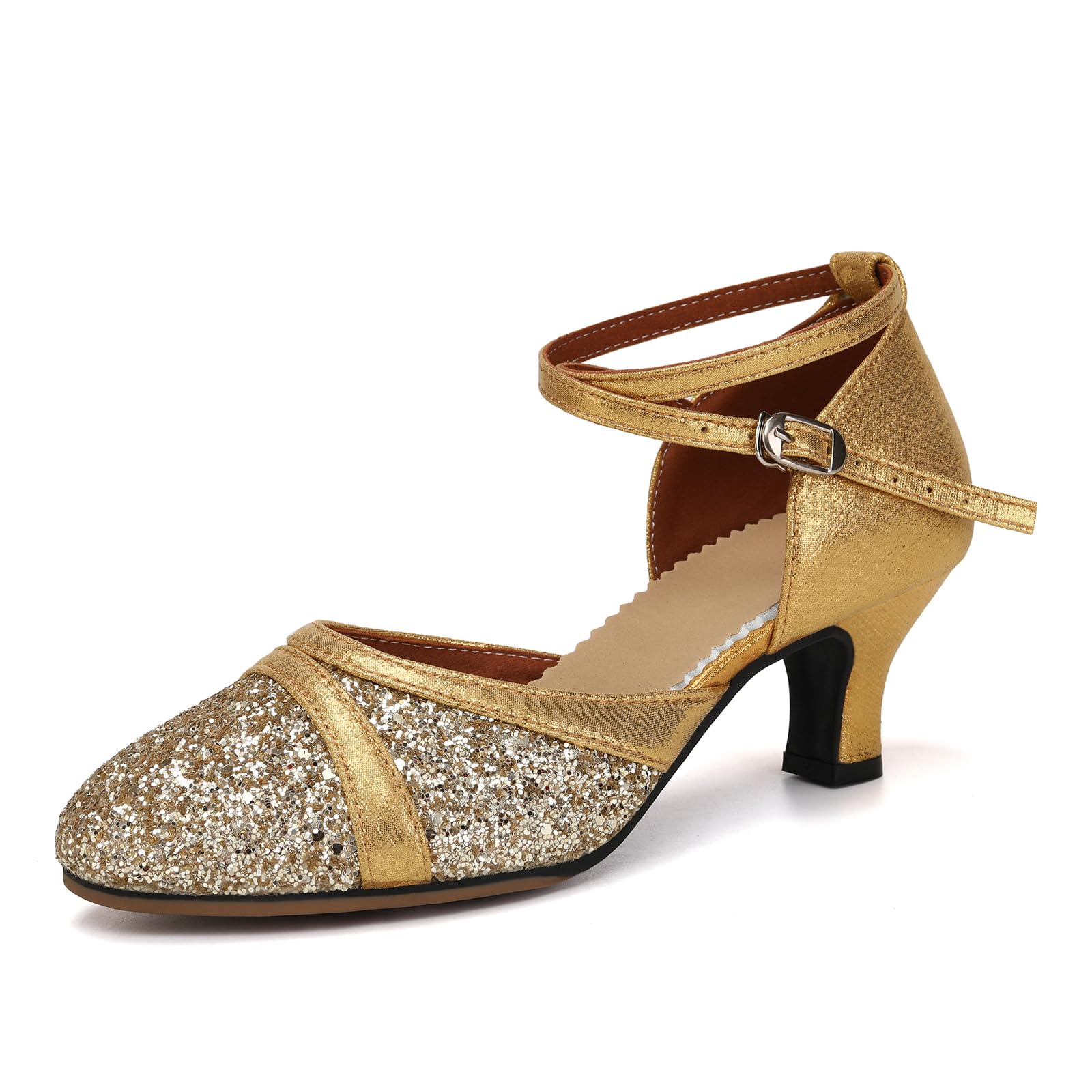 Vrouwen Latijnse Salsa Dansschoenen Gesloten Teen Latin Lage Hak Tango Vrouwen Latijnse Salsa Dansschoenen Gesloten Teen Latin Lage Hak Tango